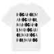 White t-shirt med Högaholma ordlek t-shirt