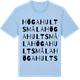 Blue Soul t-shirt med Högahultsmåla ordlek t-shirt