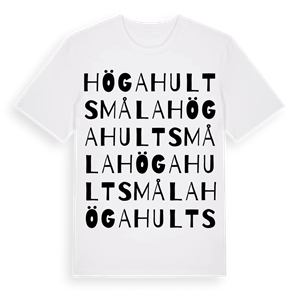 Högahultsmåla ordlek t-shirt – ekologisk bomull t-shirt från Pinshirt