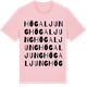 Pink Cotton t-shirt med Högaljung ordlek t-shirt