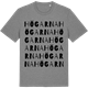 Mid Heather Gray t-shirt med Högarna ordlek t-shirt