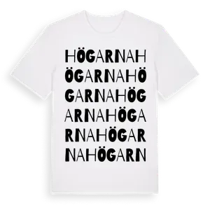 Högarna ordlek t-shirt – ekologisk bomull t-shirt från Pinshirt