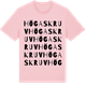 Pink Cotton t-shirt med Högaskruv ordlek t-shirt