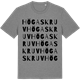 Mid Heather Gray t-shirt med Högaskruv ordlek t-shirt