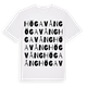 White t-shirt med Högavång ordlek t-shirt