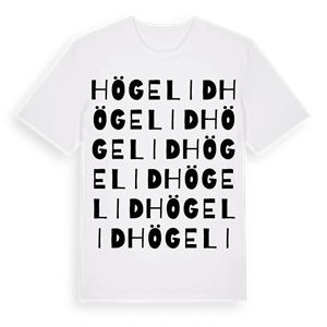 Högelid ordlek t-shirt – ekologisk bomull t-shirt från Pinshirt