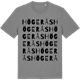 Mid Heather Gray t-shirt med Högerås ordlek t-shirt