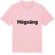 Pink Cotton t-shirt med Högsäng fetstil t-shirt