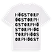 White t-shirt med Högstorp ordlek t-shirt