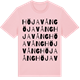 Pink Cotton t-shirt med Höjavång ordlek t-shirt