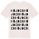 Vintage White t-shirt med Höjden ordlek t-shirt
