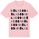Pink Cotton t-shirt med Hökaboda ordlek t-shirt