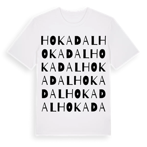 Hokadal ordlek t-shirt – ekologisk bomull t-shirt från Pinshirt