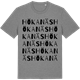 Mid Heather Gray t-shirt med Hökanäs ordlek t-shirt