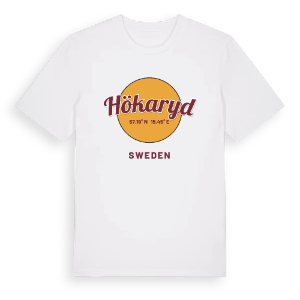 Hökaryd cirkel t-shirt – ekologisk bomull t-shirt från Pinshirt