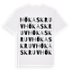 White t-shirt med Hökaskruv ordlek t-shirt