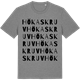 Mid Heather Gray t-shirt med Hökaskruv ordlek t-shirt