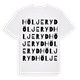 White t-shirt med Höljeryd ordlek t-shirt