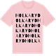 Pink Cotton t-shirt med Holkaryd ordlek t-shirt