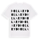 White t-shirt med Holkaryd ordlek t-shirt