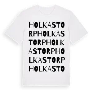 Holkastorp ordlek t-shirt – ekologisk bomull t-shirt från Pinshirt