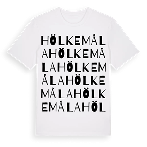 Hölkemåla ordlek t-shirt – ekologisk bomull t-shirt från Pinshirt