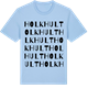Blue Soul t-shirt med Holkhult ordlek t-shirt