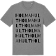 Mid Heather Gray t-shirt med Holmahult ordlek t-shirt