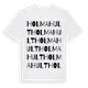 White t-shirt med Holmahult ordlek t-shirt