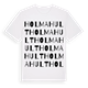 Holmahult ordlek t-shirt