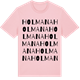 Pink Cotton t-shirt med Holmana ordlek t-shirt