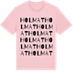Pink Cotton t-shirt med Holmat ordlek t-shirt