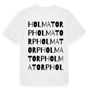 Holmatorp ordlek t-shirt – ekologisk bomull t-shirt från Pinshirt