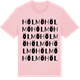 Pink Cotton t-shirt med Hölmö ordlek t-shirt
