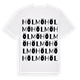 White t-shirt med Hölmö ordlek t-shirt