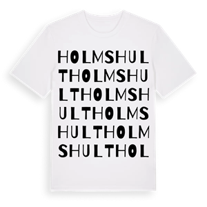 Holmshult ordlek t-shirt – ekologisk bomull t-shirt från Pinshirt