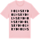 Pink Cotton t-shirt med Holmsryd ordlek t-shirt