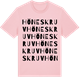 Pink Cotton t-shirt med Höneskruv ordlek t-shirt