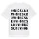 White t-shirt med Höneskruv ordlek t-shirt