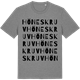 Mid Heather Gray t-shirt med Höneskruv ordlek t-shirt