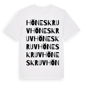 Höneskruv ordlek t-shirt – ekologisk bomull t-shirt från Pinshirt