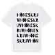 White t-shirt med Höneskruv ordlek t-shirt