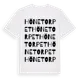 White t-shirt med Hönetorpet ordlek t-shirt