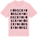 Pink Cotton t-shirt med Hönseryd ordlek t-shirt