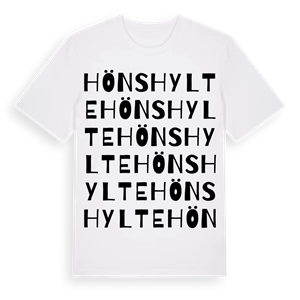 Hönshylte ordlek t-shirt – ekologisk bomull t-shirt från Pinshirt