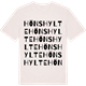 Vintage White t-shirt med Hönshylte ordlek t-shirt
