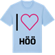 Blue Soul t-shirt med Jag älskar Höö t-shirt stort tryck