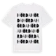 White t-shirt med Hörda ordlek t-shirt