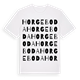 White t-shirt med Horgeboda ordlek t-shirt