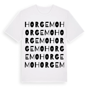 Horgemo ordlek t-shirt – ekologisk bomull t-shirt från Pinshirt